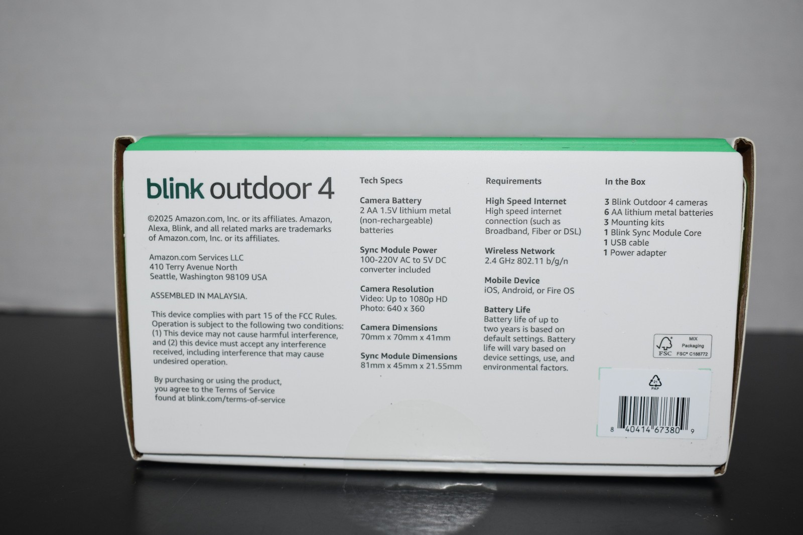 Blink Outdoor 4 – Wireless Surveillance Camera System | 3 Cameras + Sync Module
