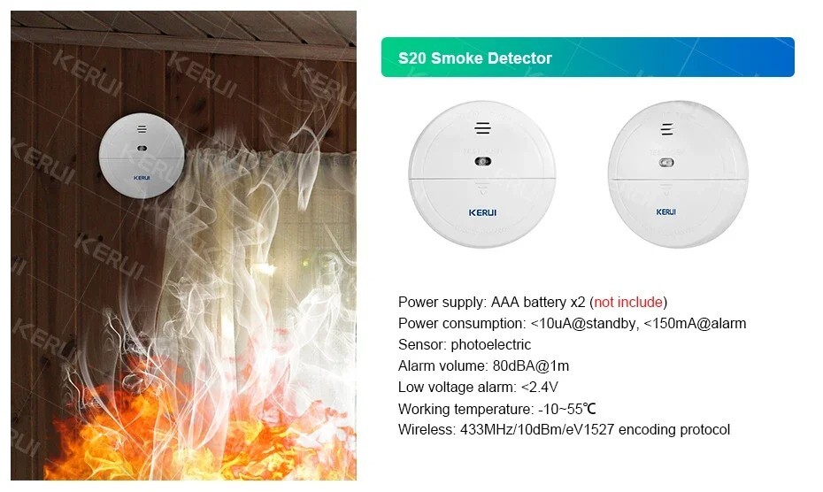 Alarm Security System For Smart Home Burglar WiFi GSM App Motion Sensor Kit