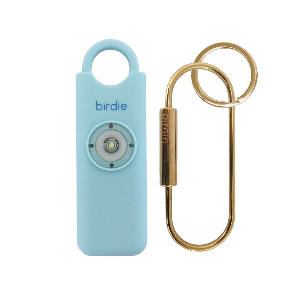 Personal Safety Alarm for Women – Loud Siren, Strobe Light, Keychain (Aqua)
