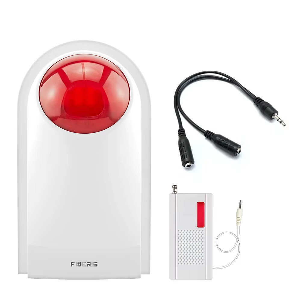 J008 Flash Siren Smart Home Alarm Outdoor Siren Sound Strobe Flash Alarm Siren F
