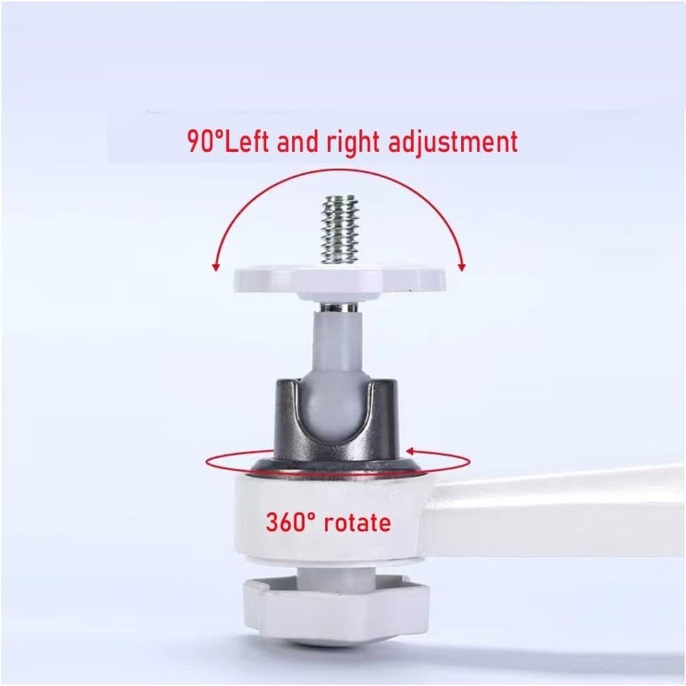 Mounting Brackets for CCTV Cameras Adjustable Angle White Finish 2 Pack