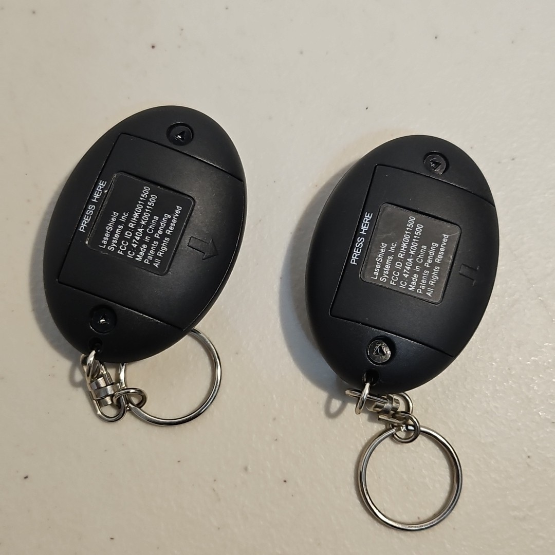 (2) LaserShield Keychain Remote Control – BRAND NEW Model KCR-0011502 -security