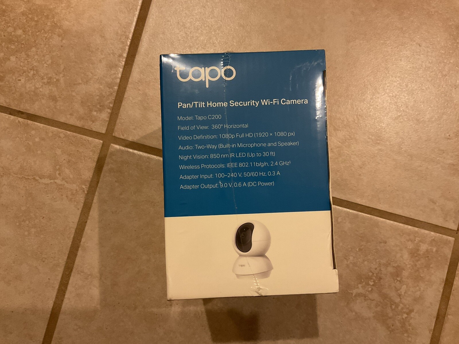 TP-Link Tapo Pan/Tilt Security Camera for Baby Monitor C200 Pet White New
