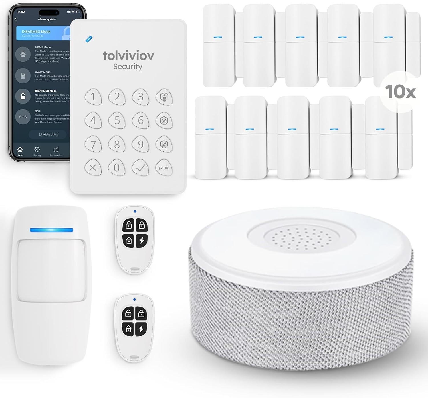tolviviov Alarm System for Home Security