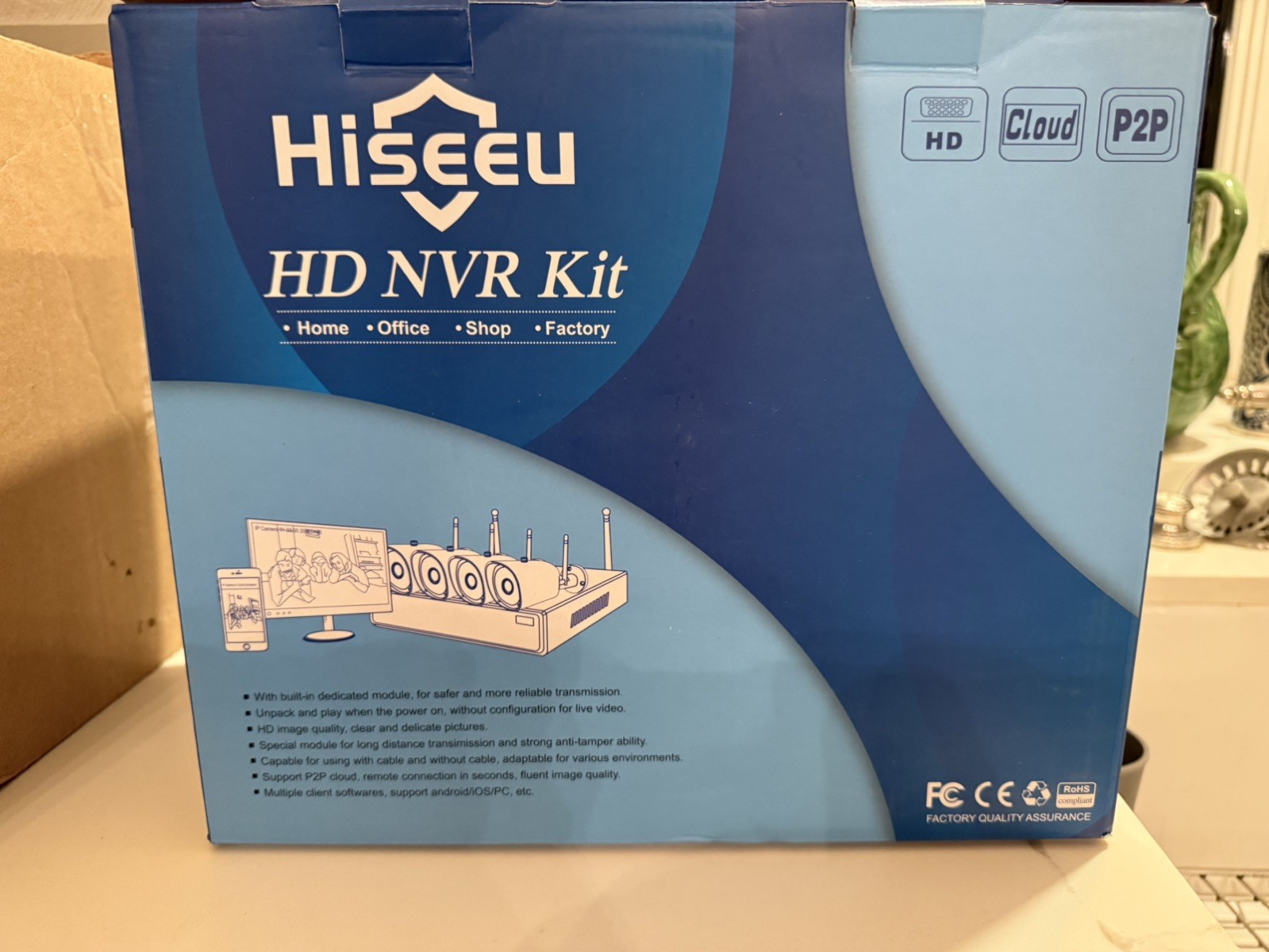 Wireless HD NVR Kit Security Camera System-