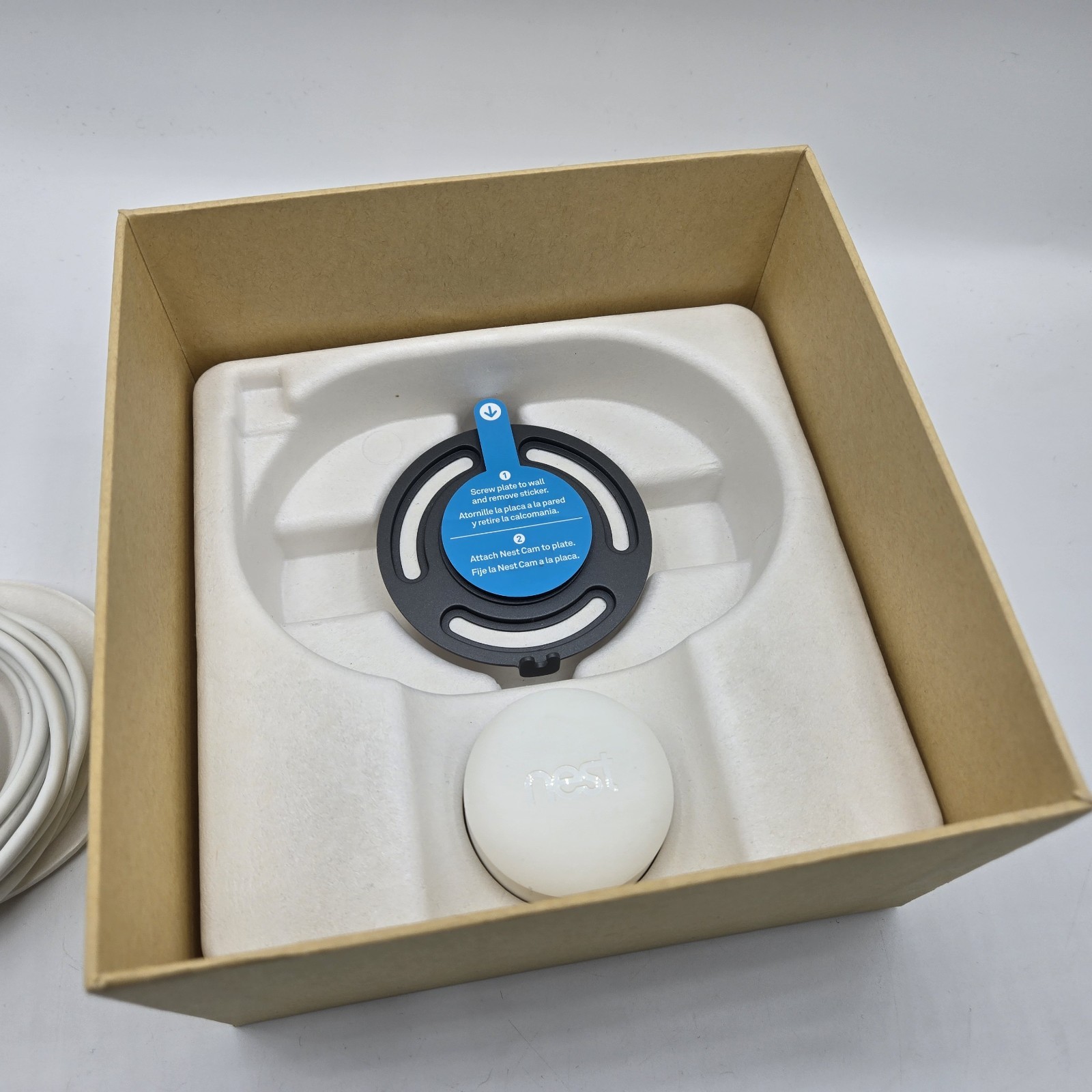 New Open Box Google Nest A0005 NC1102ES Cam Indoor Security Camera 1st Gen – NIB