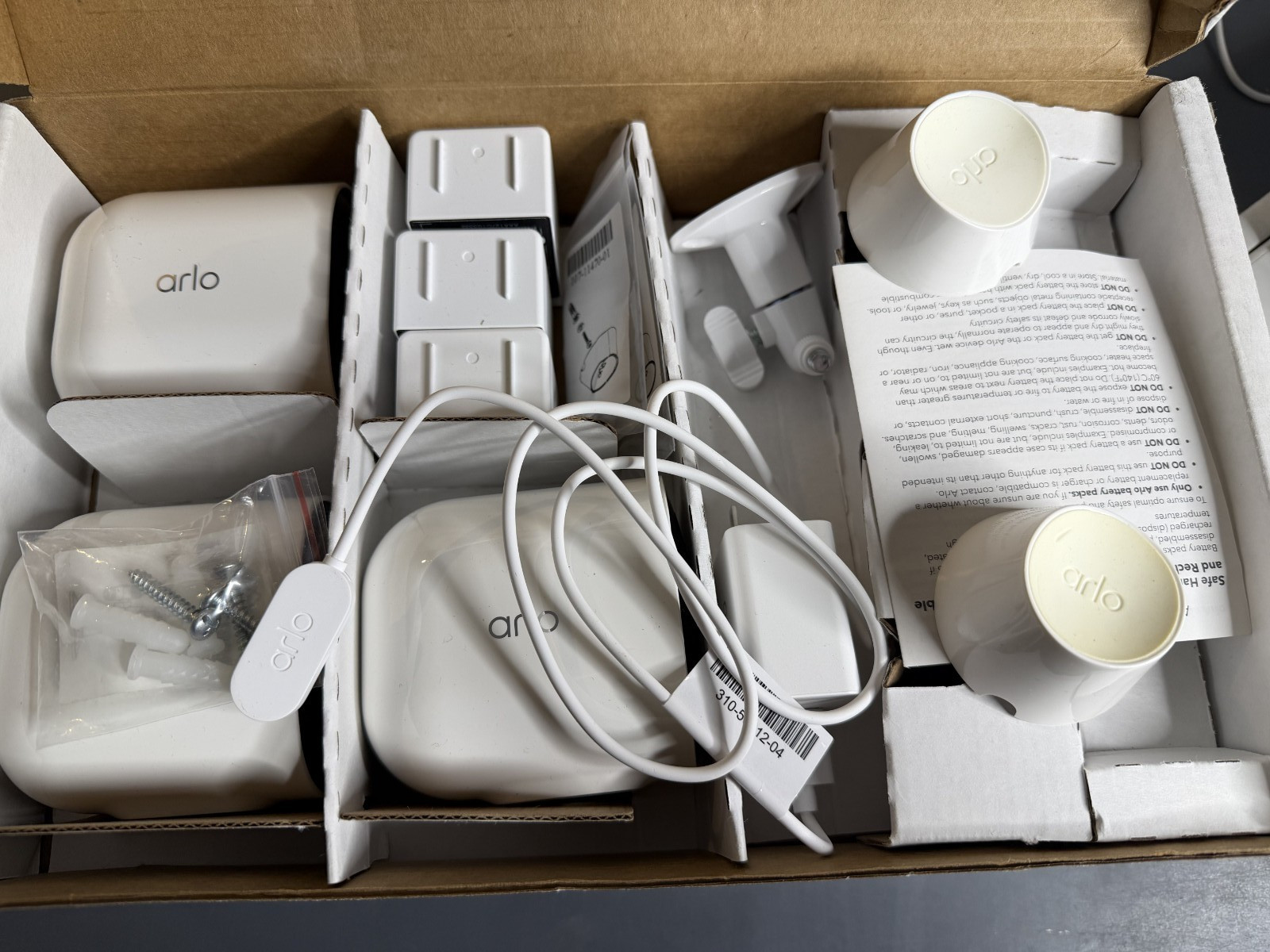 Arlo VMC4350P-100NAR Pro 4 Spotlight Camera 3 Pack, Used