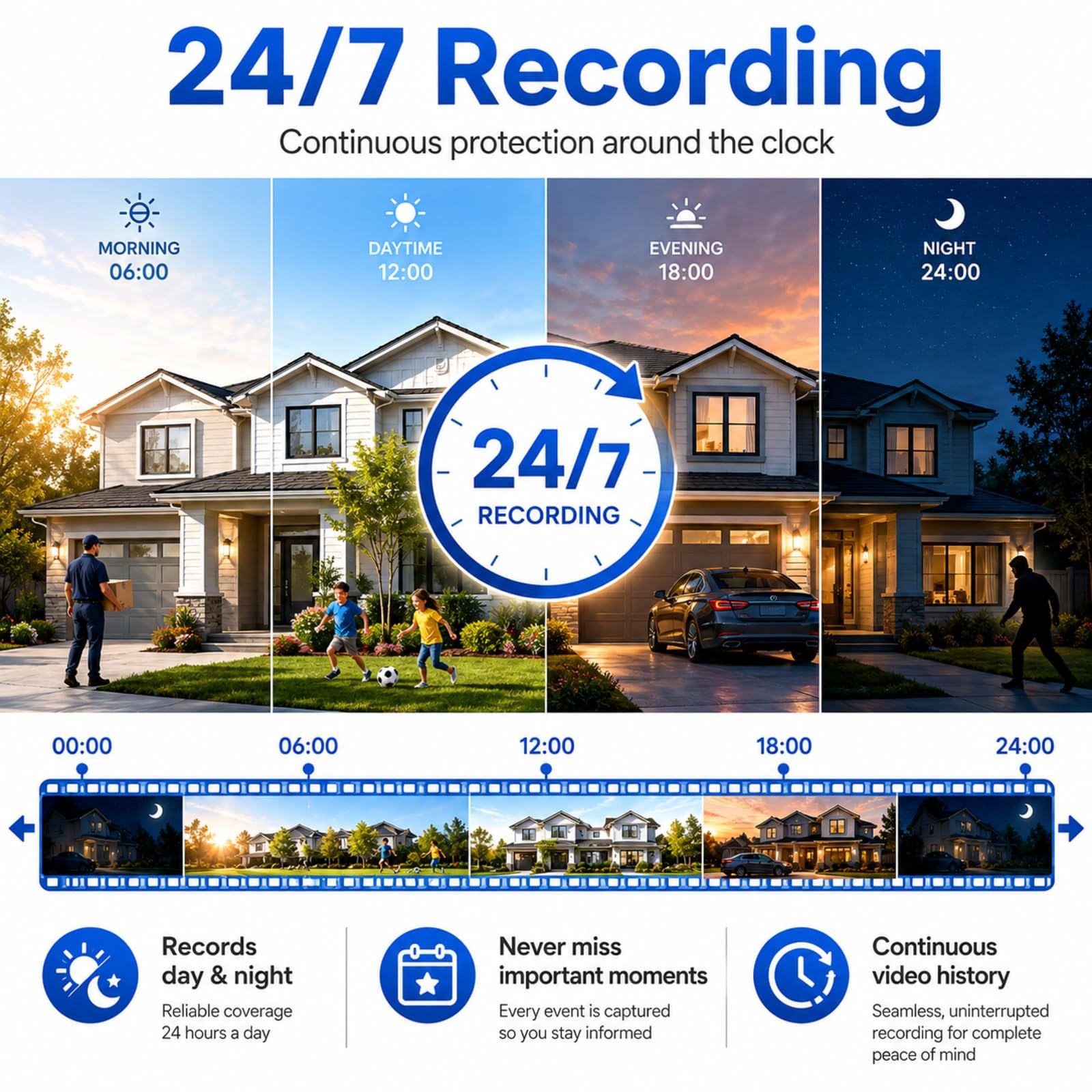 (2026 New) WiFi Wireless Security Camera System, Wireless NVR System with 4pc…