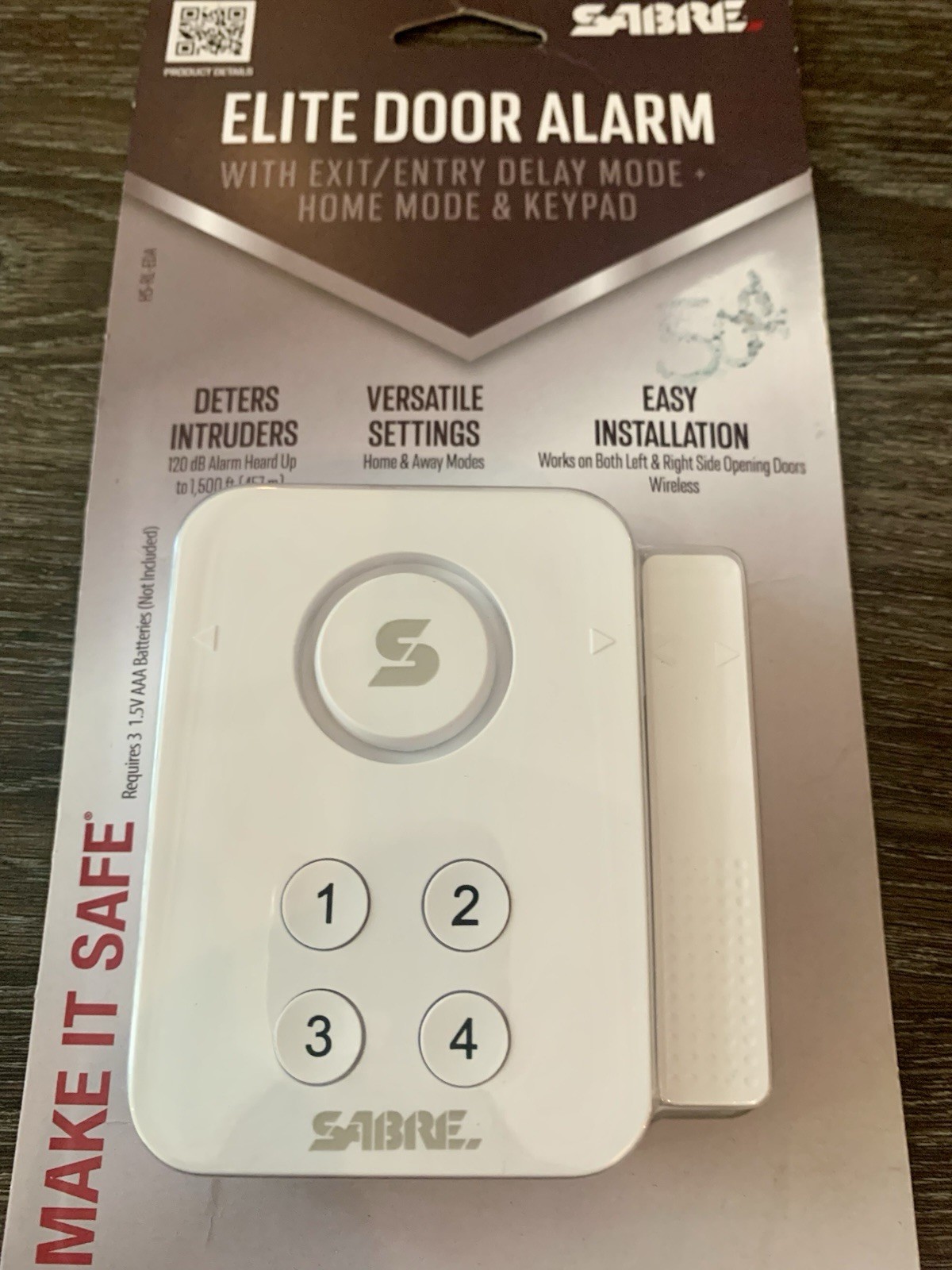 Sabre Elite Door Alarm Window Security Keypad Delay Home Away Mode NEW Wireless