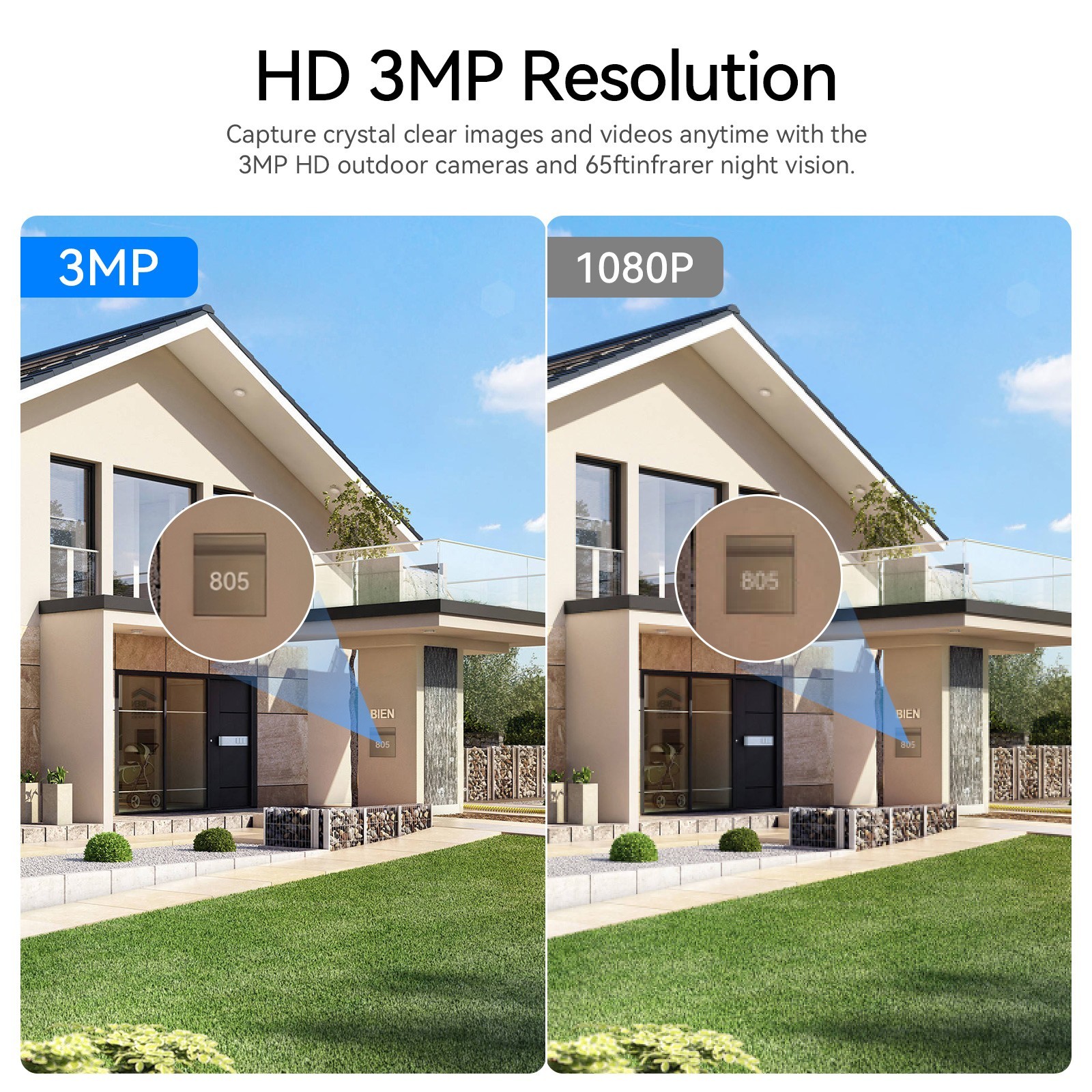 Wireless Outdoor Security Camera System Audio WiFi 10CH NVR 12” Monitor 1TB