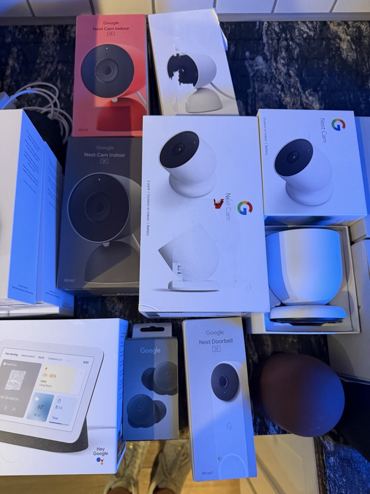 Google Security Bundle (Nest Battery Doorbell cam, and Nest Battery Cameras)