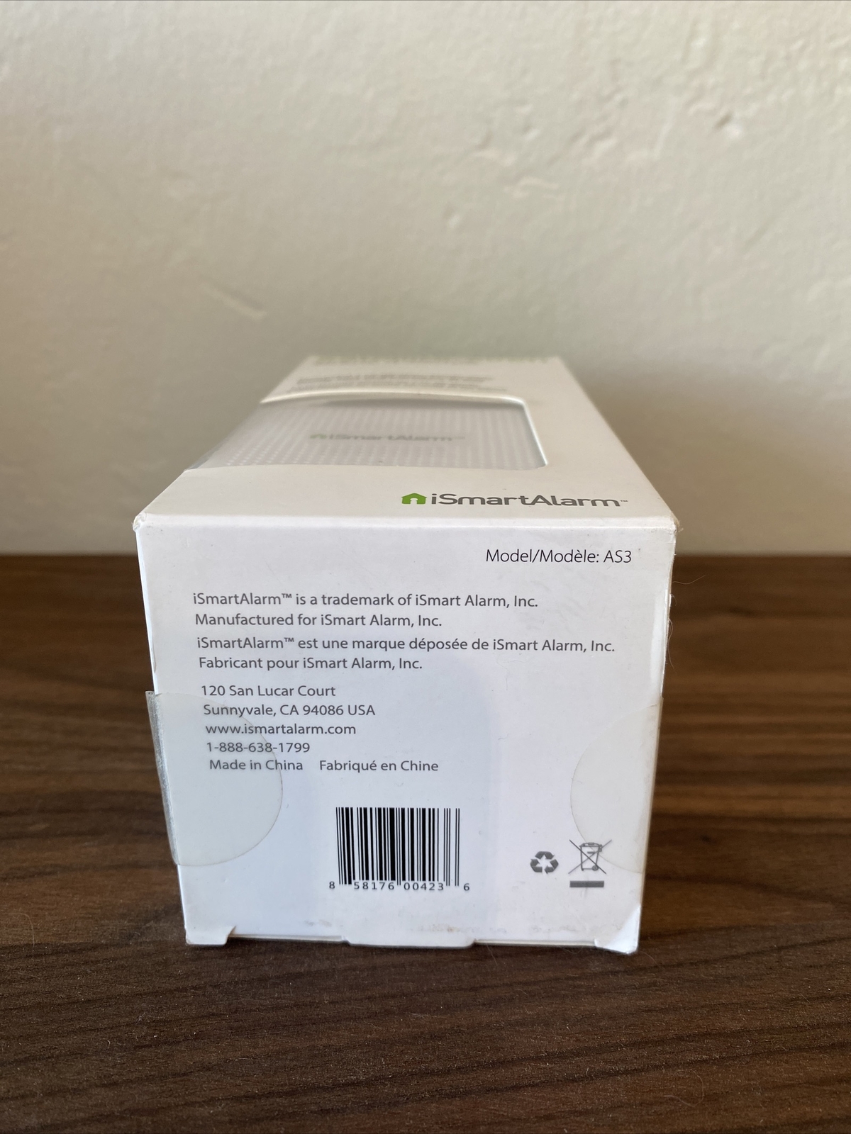 New iSmartAlarm Satellite Siren AS3 110db Adjustable Volume Alexa Compatible