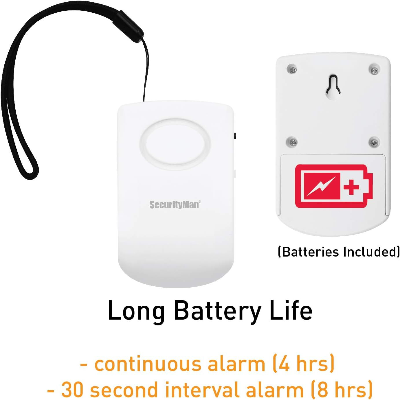 Door Handle Alarm with 130Db Vibration Triggered Portable Door Alarm – Perfect W