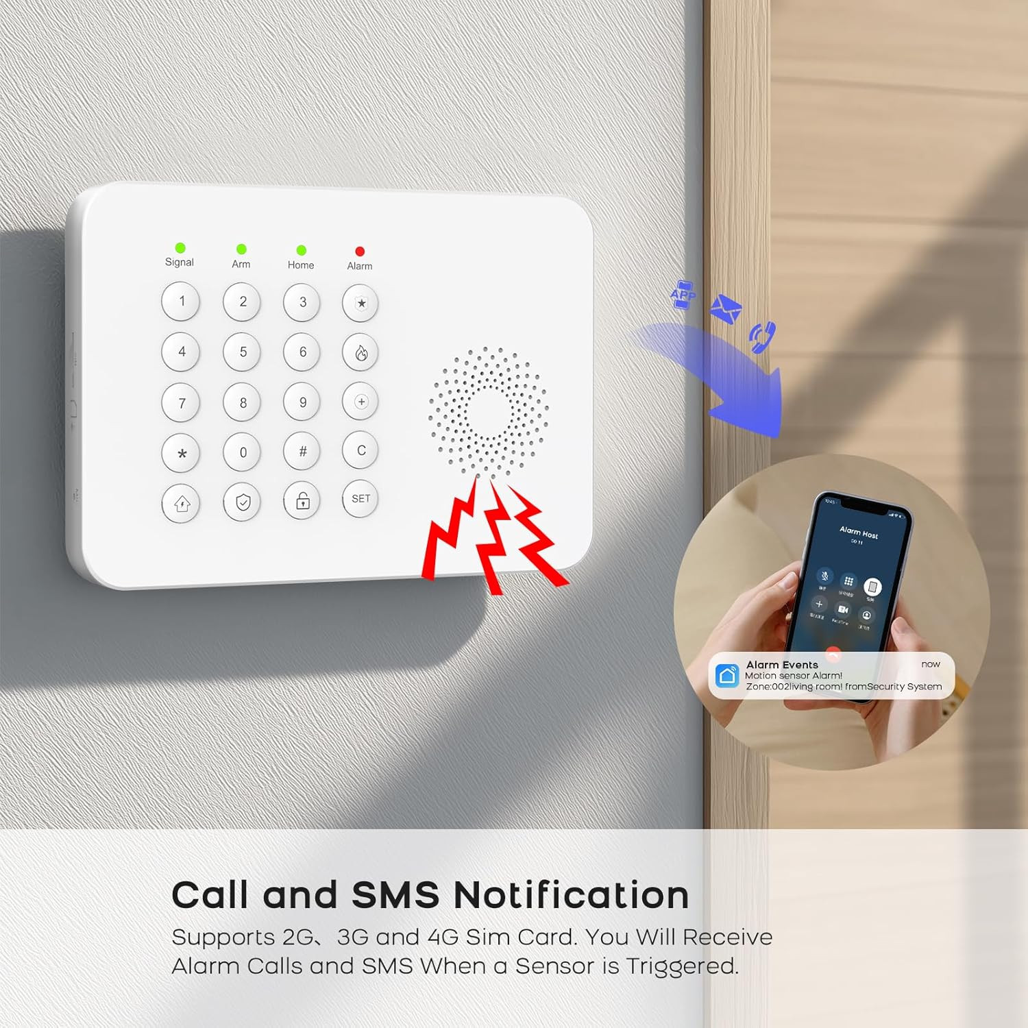 DIY Wireless Home Security System with Sensors & PTZ Camera – No Fees
