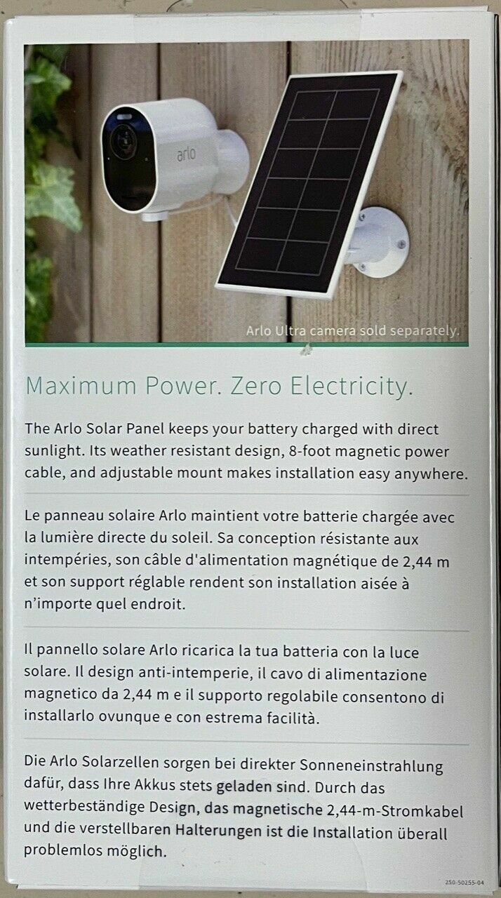 ✳️Arlo Solar Panel for Arlo Ultra, Arlo Pro 3 and Arlo Pro 3 Floodlight Camera✳️