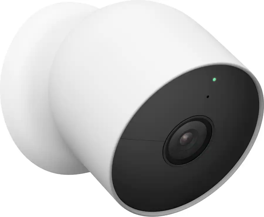 Google Nest Cam G3AL9 2-Pack Outdoor Indoor Battery Security Camera White Good
