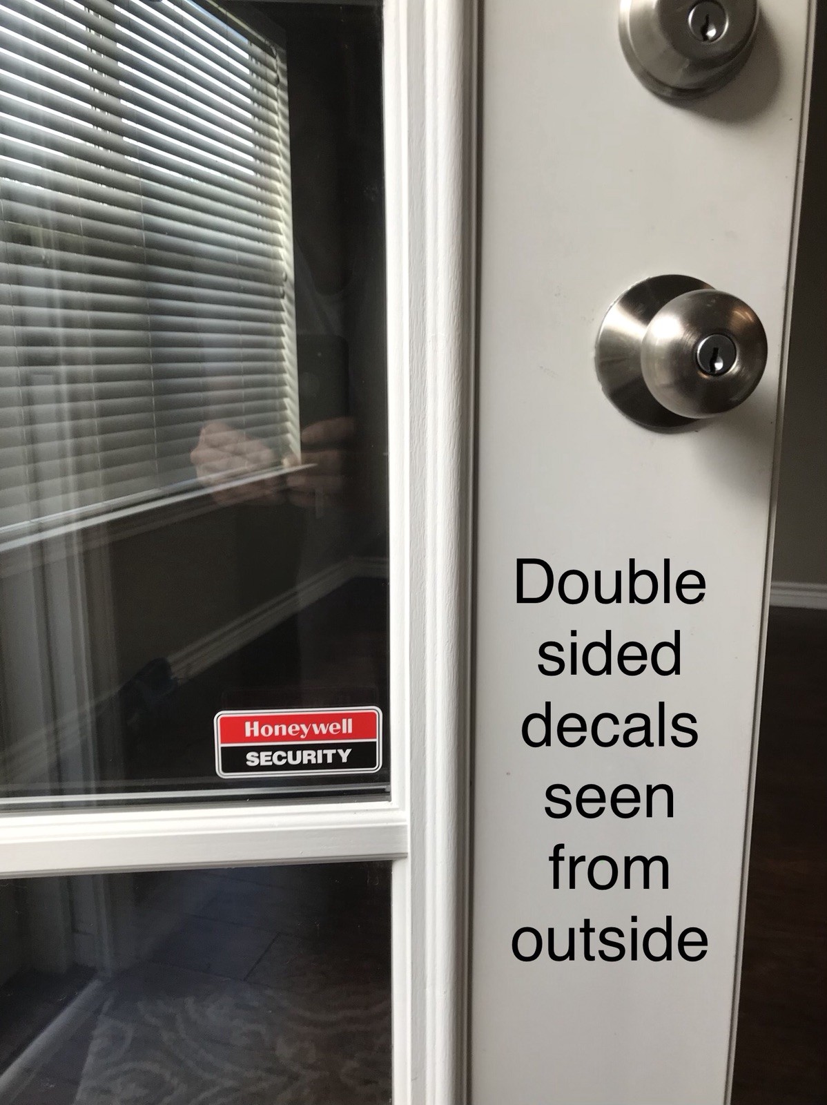 (5) Authentic OEM Honeywell Window Door Security Decal Sticker Burglar Alarm