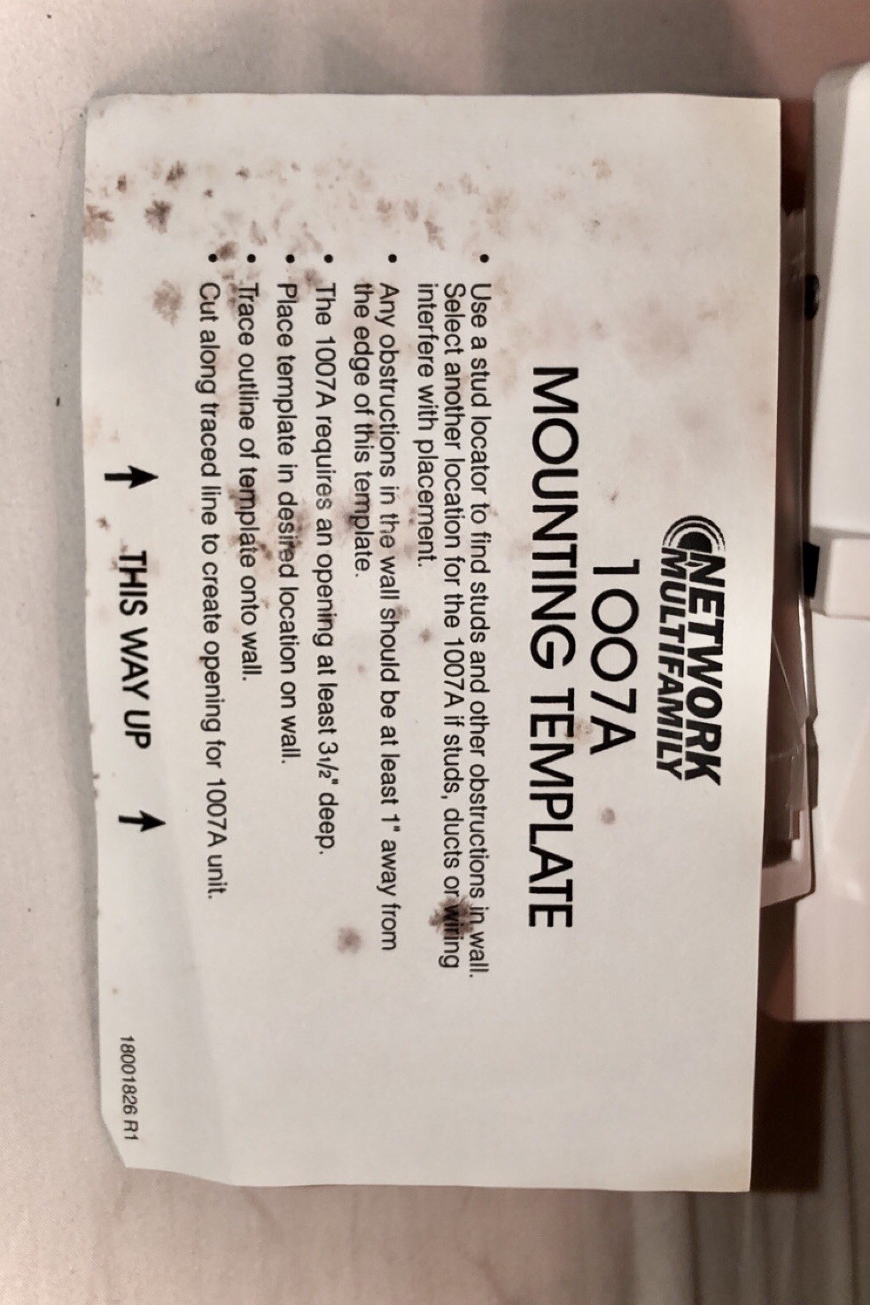 Network Multifamily Alarm 1007A