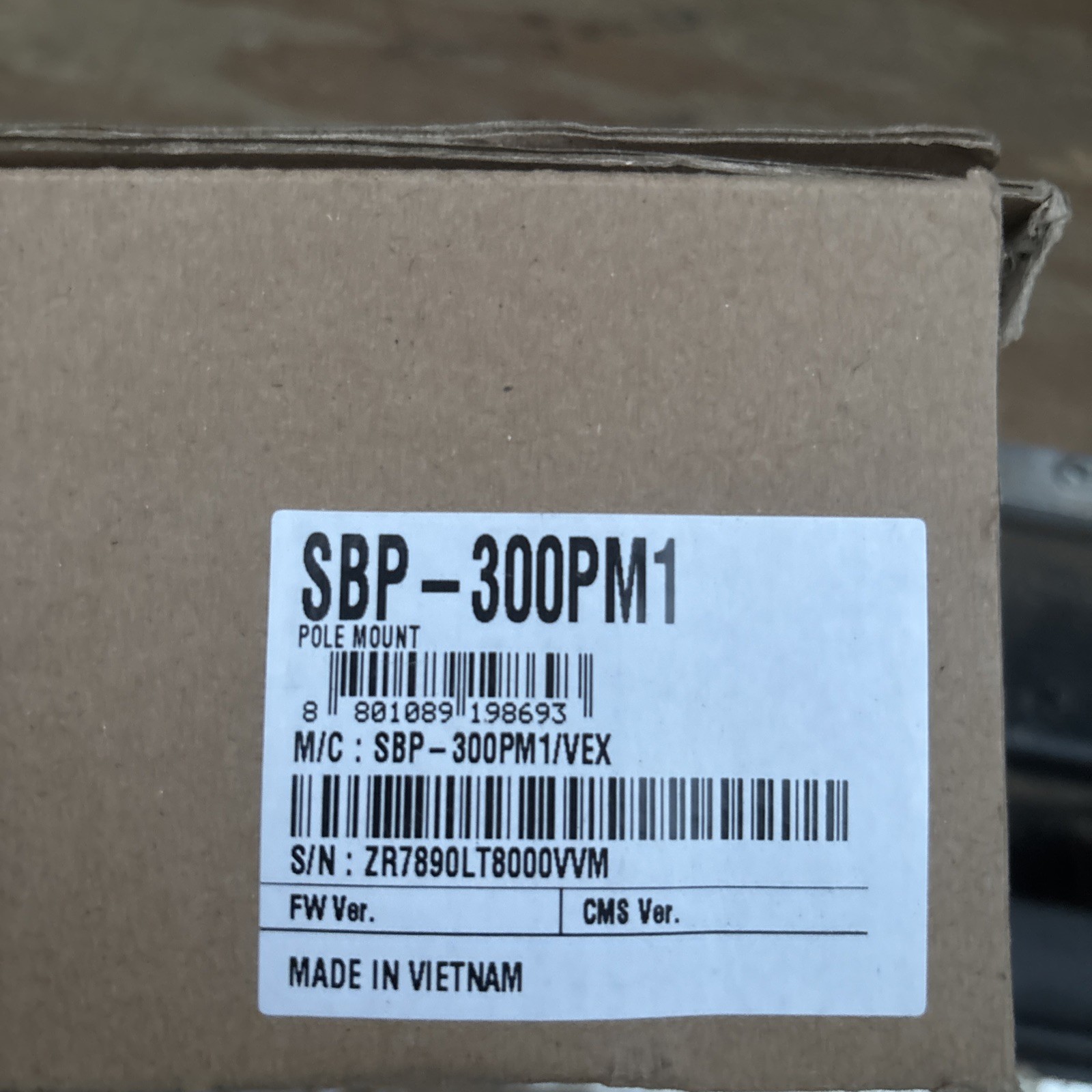 Hanwha Techwin SBP-300PM1 Pole Mount Base Adapter