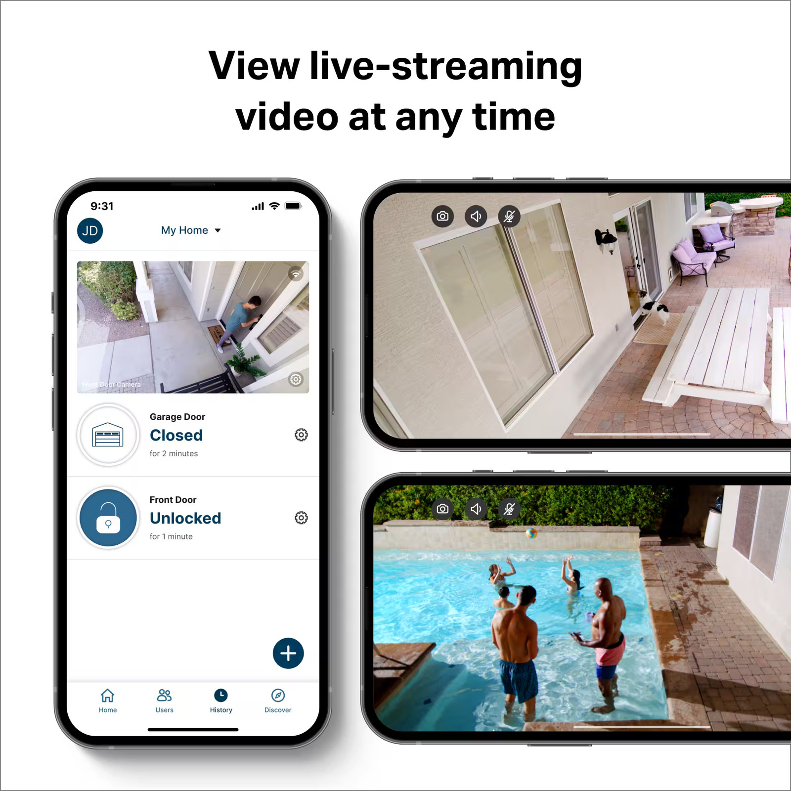 Chamberlain – myQ Smart Outdoor Home Security Camera – White