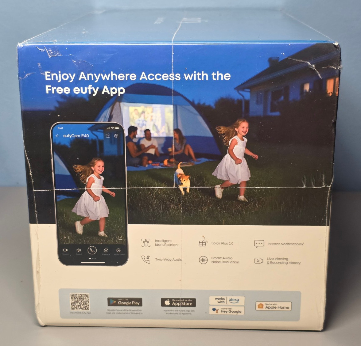 eufy eufyCam E40 Wireless Solar Security Camera System 2K MaxColor Night Vision