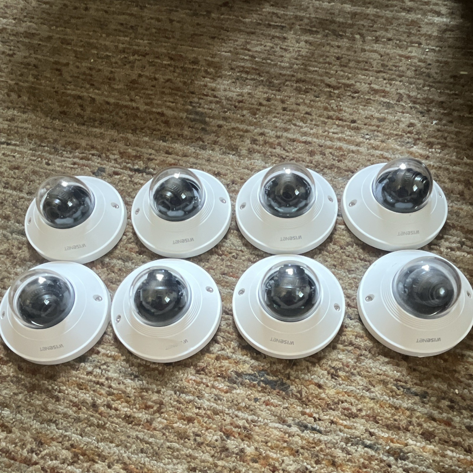 Wisenet QND-6011 Wired Indoor IP Network Dome Cameras Lot of 8 White