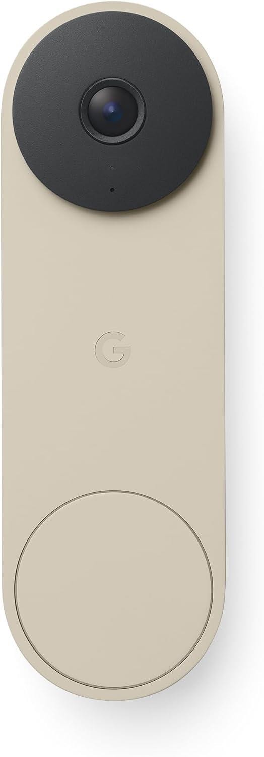Google Nest Doorbell Wired 3rd Gen Linen 2K Video Camera Excellent