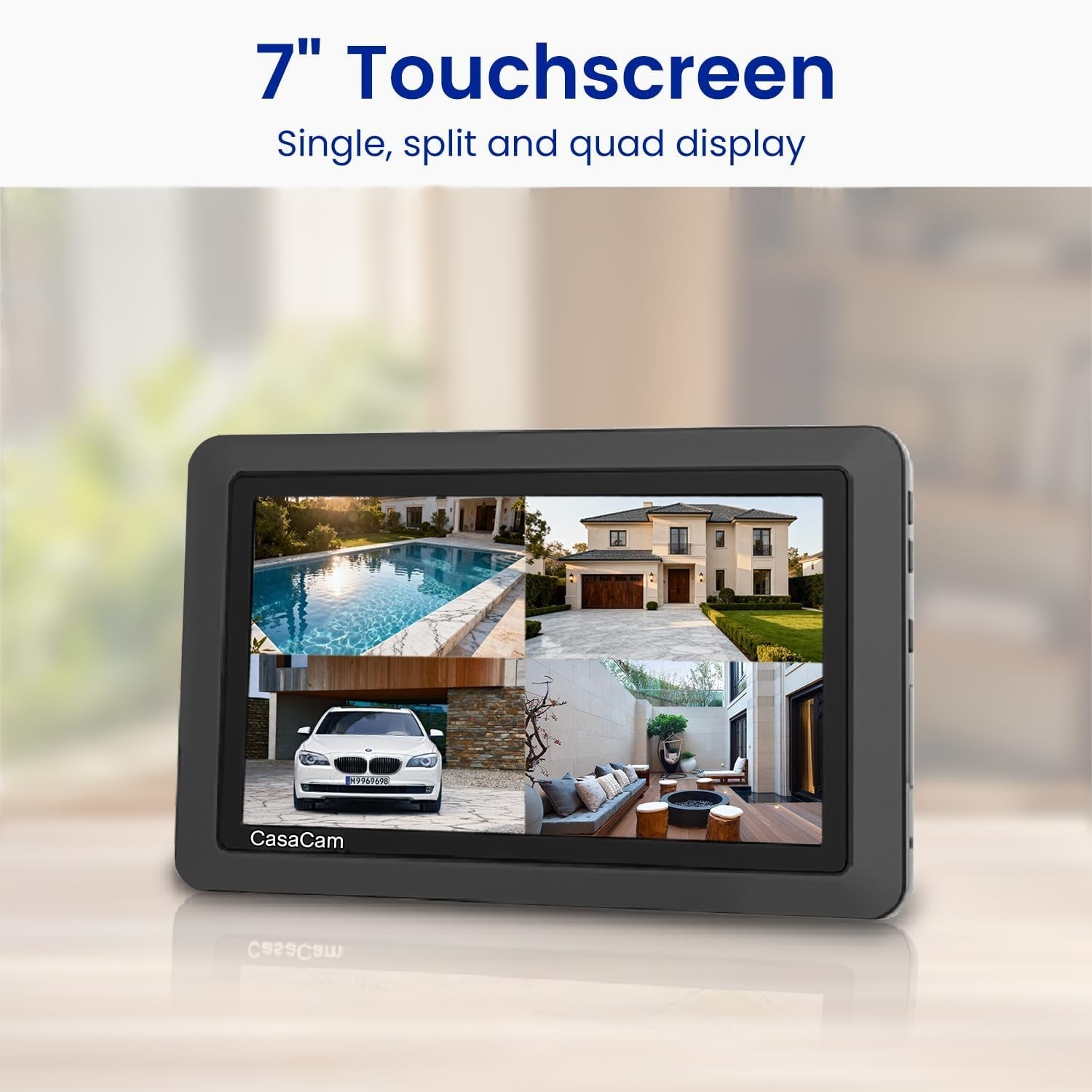 Wireless Security Camera System: 2 x 720p Cams with 7-Inch Touchscreen Monitor