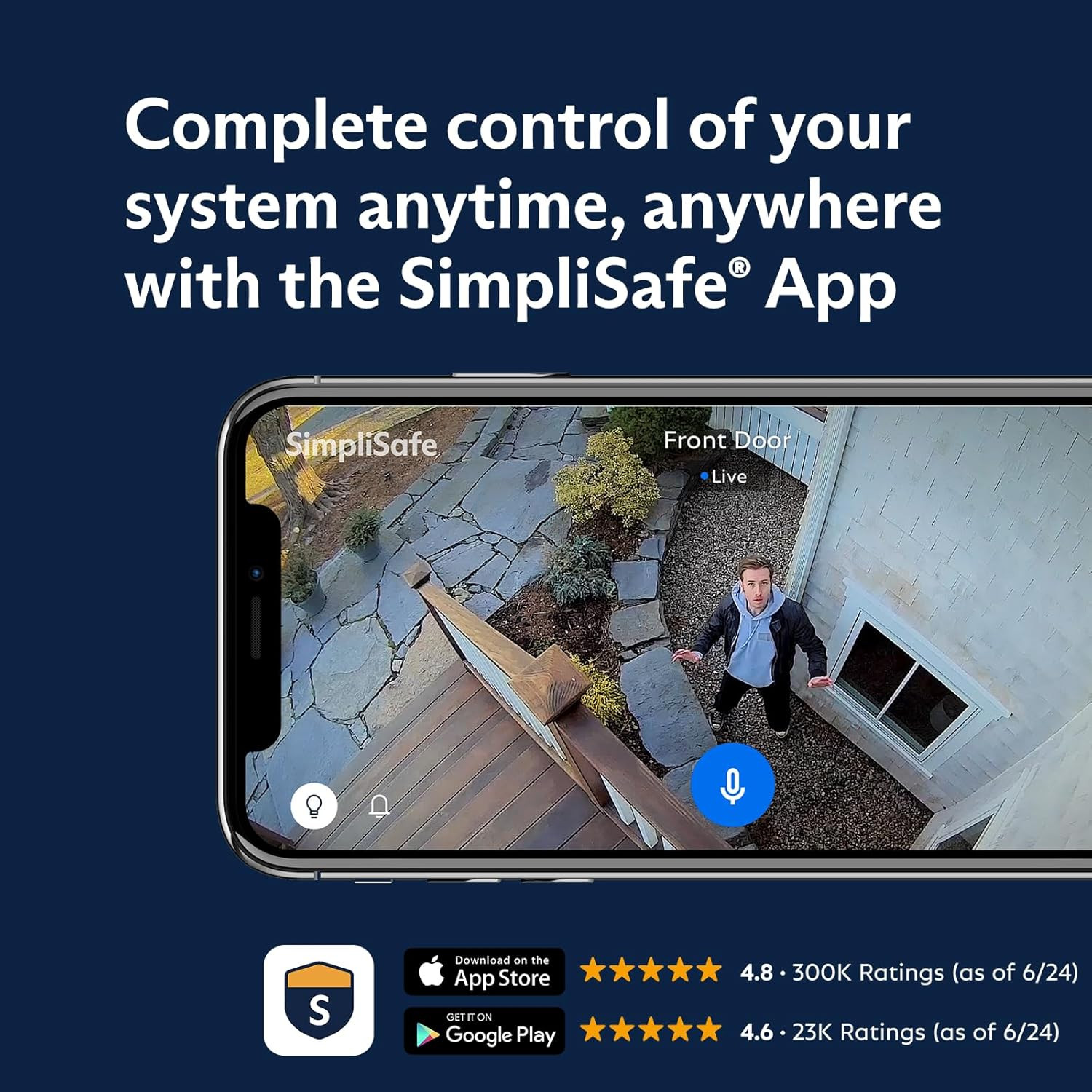 Simplisafe 11 Piece Wireless Home Security System Gen 3 with Wireless Indoor HD
