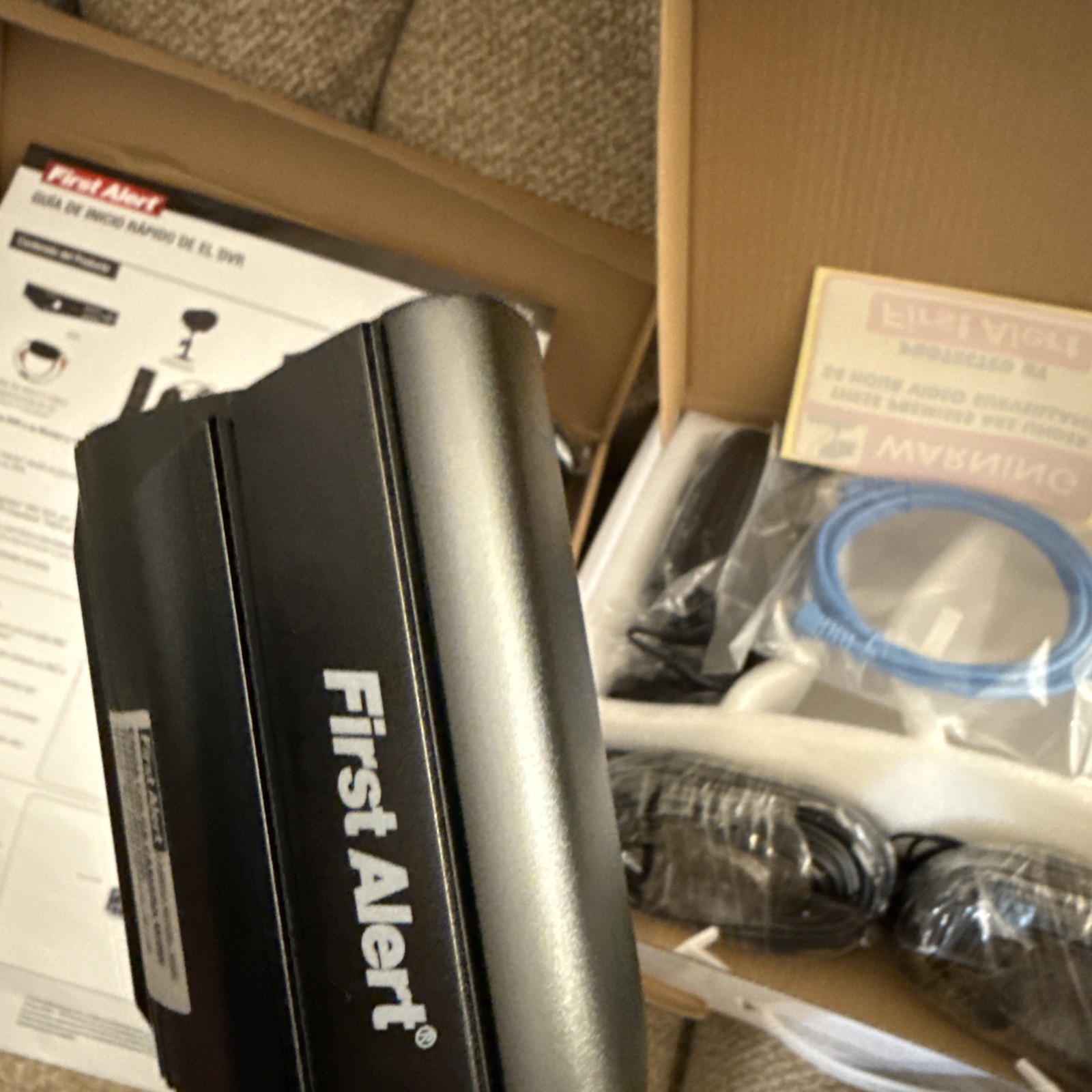 First Alert Video Security System 2 Cameras 4 Channels Av.75 Ft Cable Missing Pc
