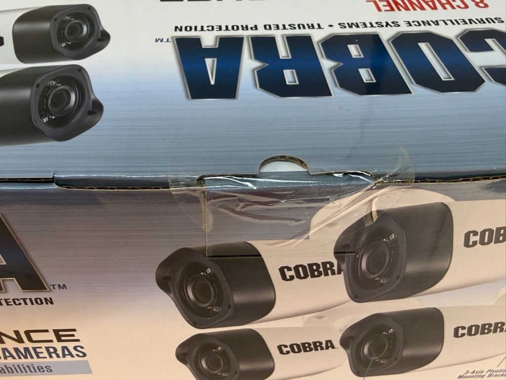 Cobra 63890 8-Channel Security Camera System with 4 HD Cameras