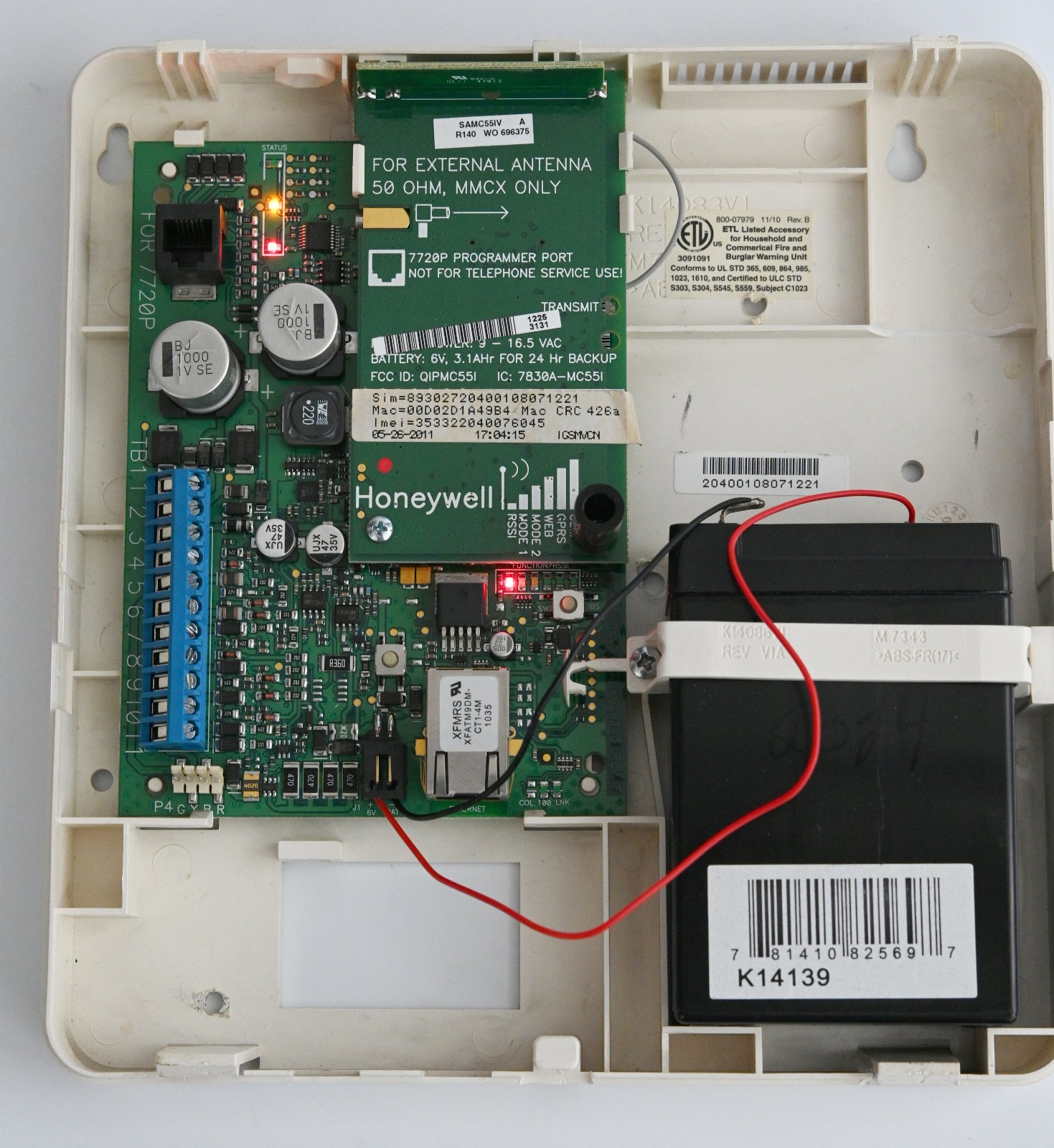 Honeywell 7845GSM 7845iGSM Digital Cellular Communicator For VISTA Series Panels