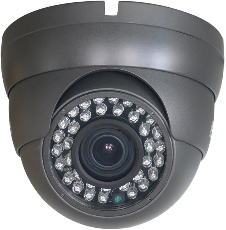 INS-D831VH-C 3 Axis IR Dome Camera, 700TVL 2.8Mm-12Mm Varifocal IR Lens (Gray)