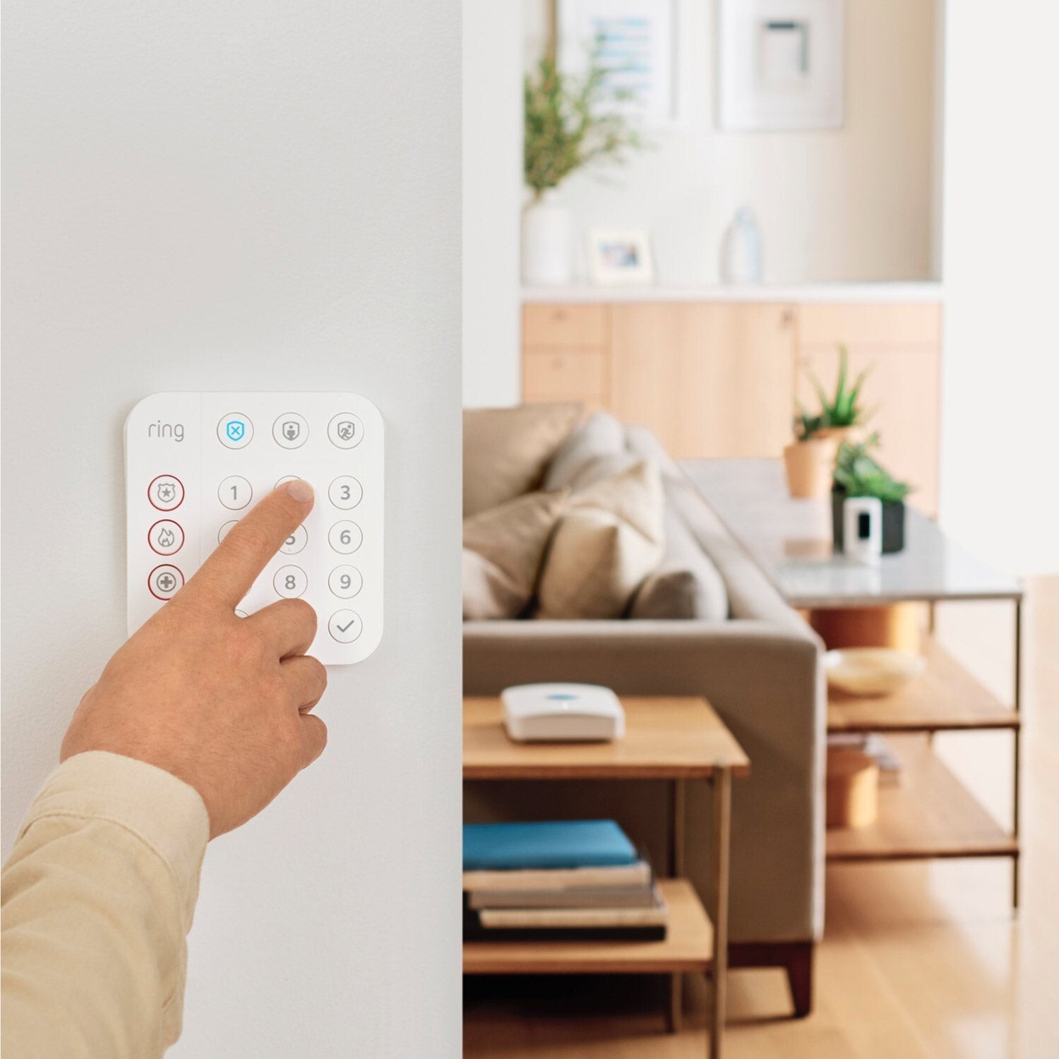 Ring Alarm eero Pro WiFi 6 Home Security System with 2 Keypads & Contact Sensors