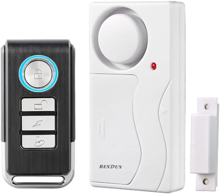 Wireless Remote Door Alarm Magnetic Security Sensor 105dB for Kids Safety