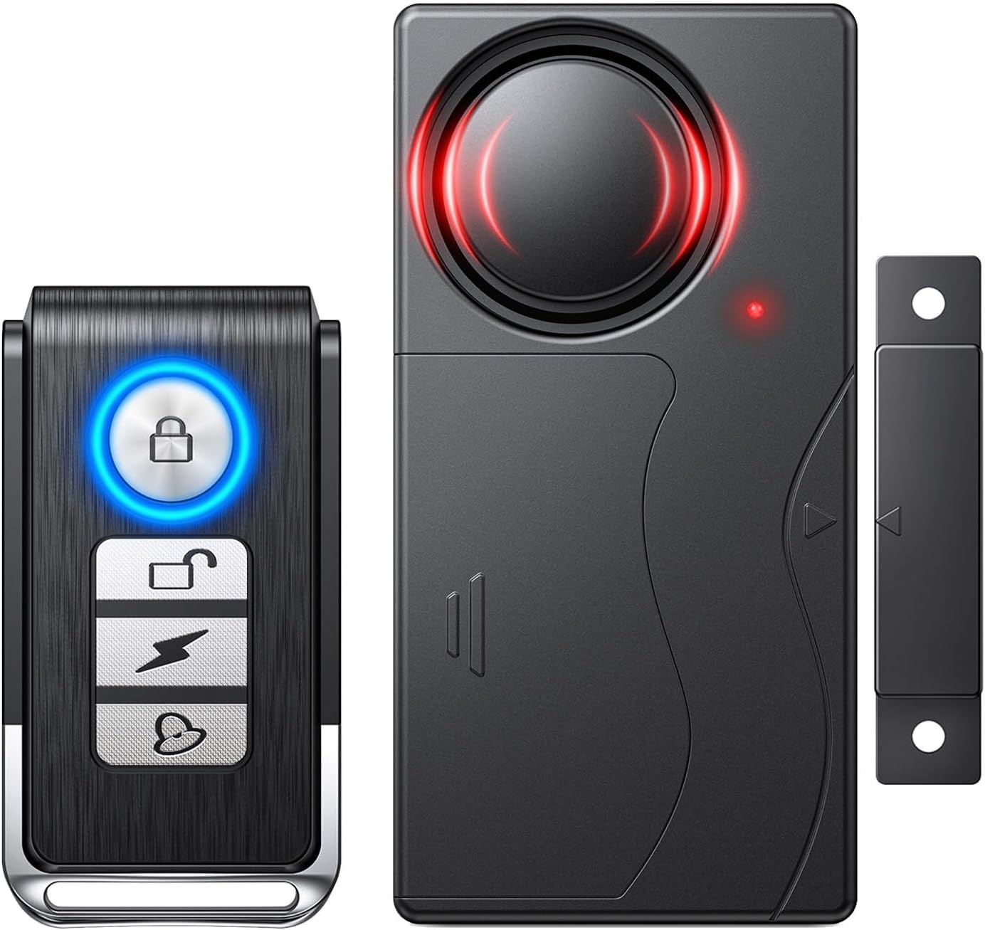 110dB Door Alarm with Remote, Wireless Anti-Theft When Opened, Door Bells Chi…