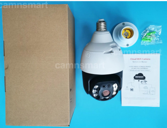 3MP Bulb IP Camera Wifi PTZ Waterproof Digital Zoom For Indoor Or Outdoor Use