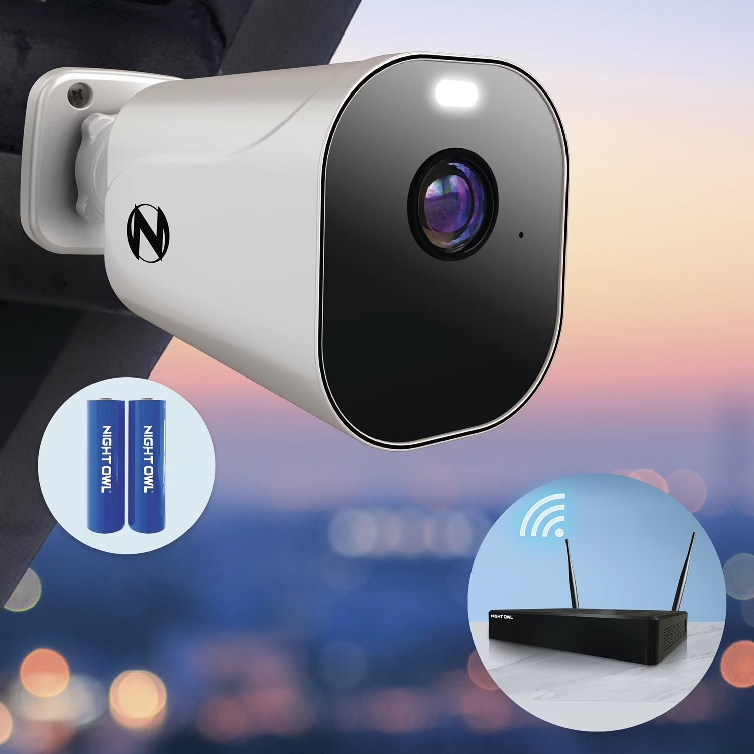 Night Owl 3Wireless Cameras NVR 1 TB Hard Drive Motion Detection 2way Audio New