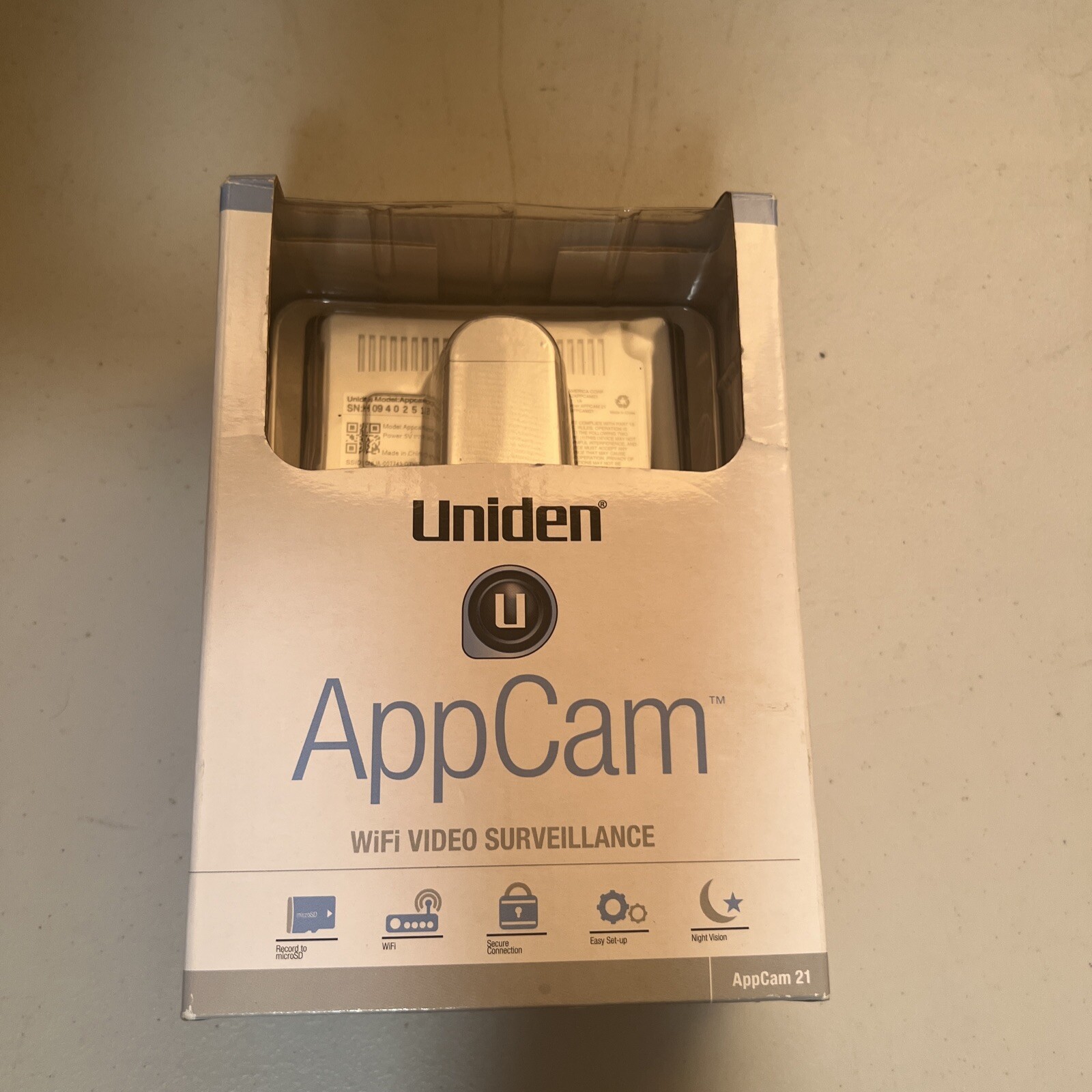 Uniden APPCAM21 Indoor Wireless WIFI Camera – Monitor Anywhere – No PC Required