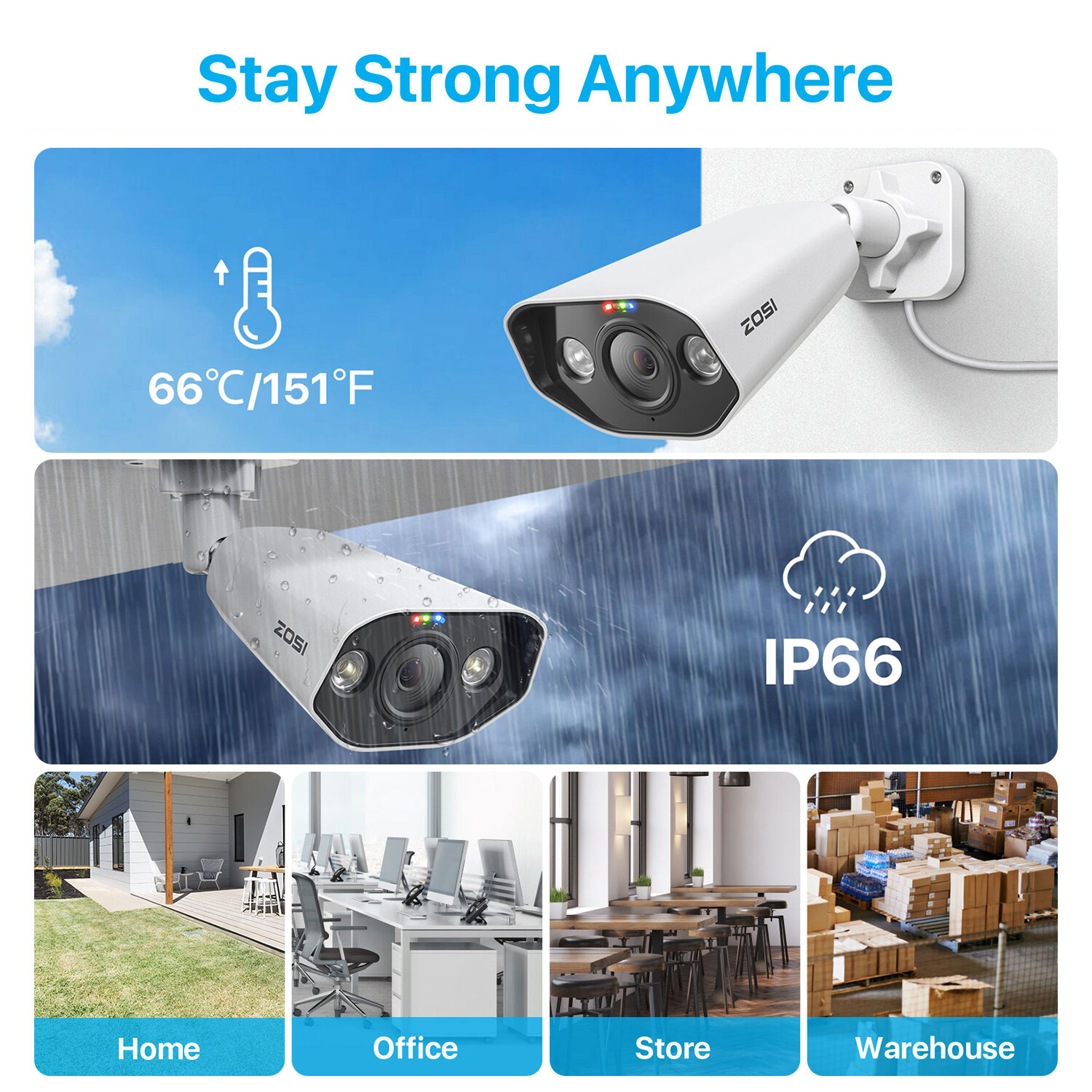 ZOSI H.265+ 16CH/8CH 4K PoE Security Camera System With Hard Drive Recording