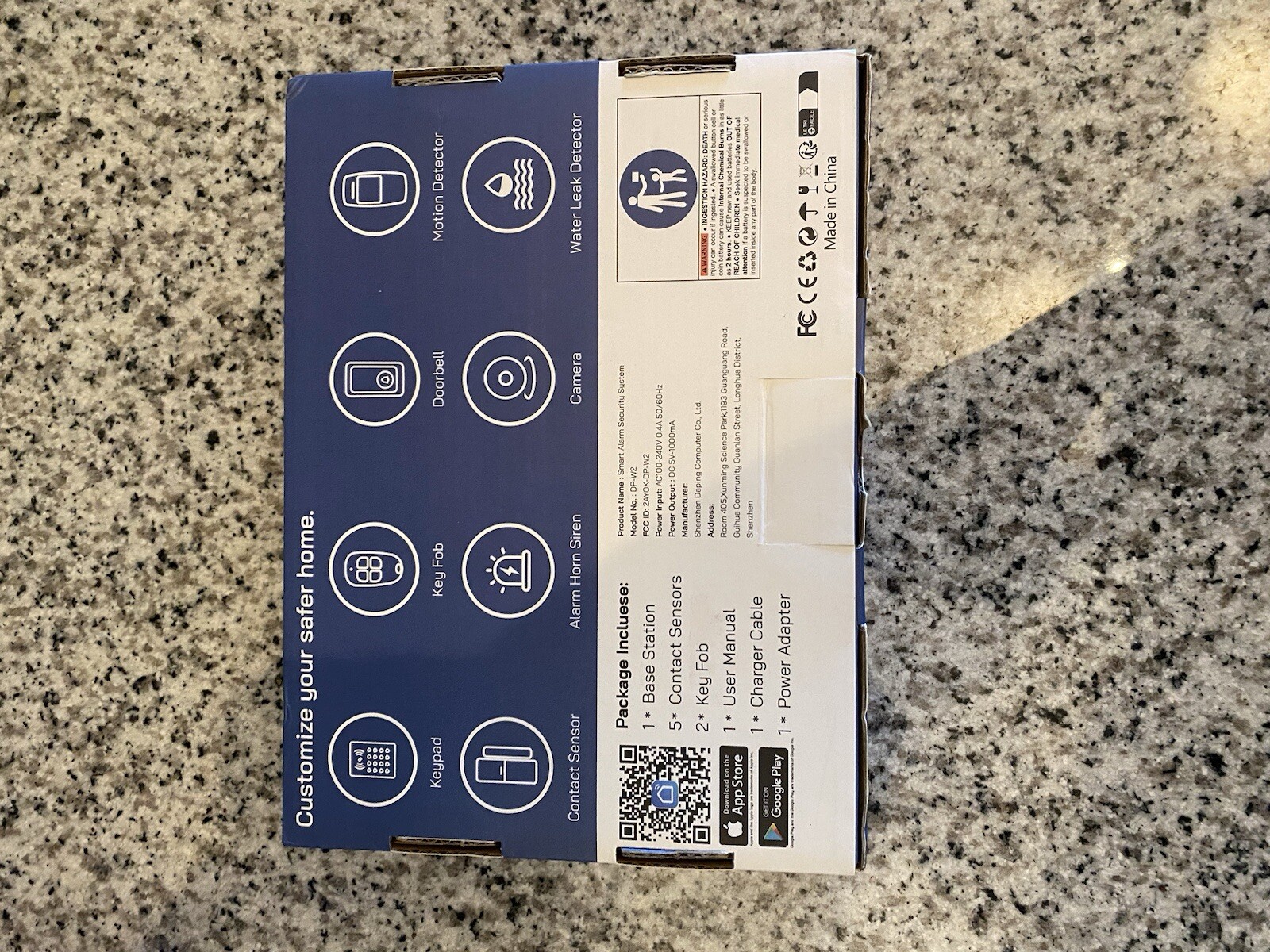 Tolviviov Alarm Wireless Home Security 8-Piece Set