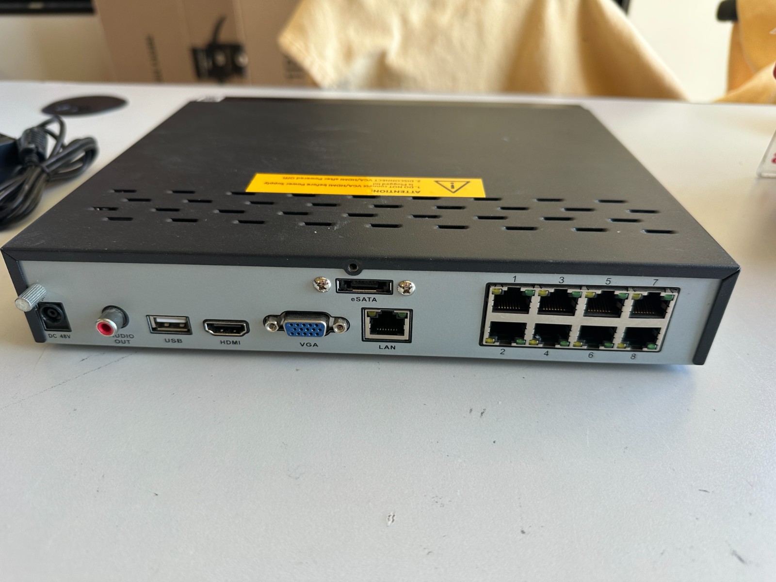 Reolink RLN8-410 8CH NVR Network Video Recorder Power 48V Recorder Only