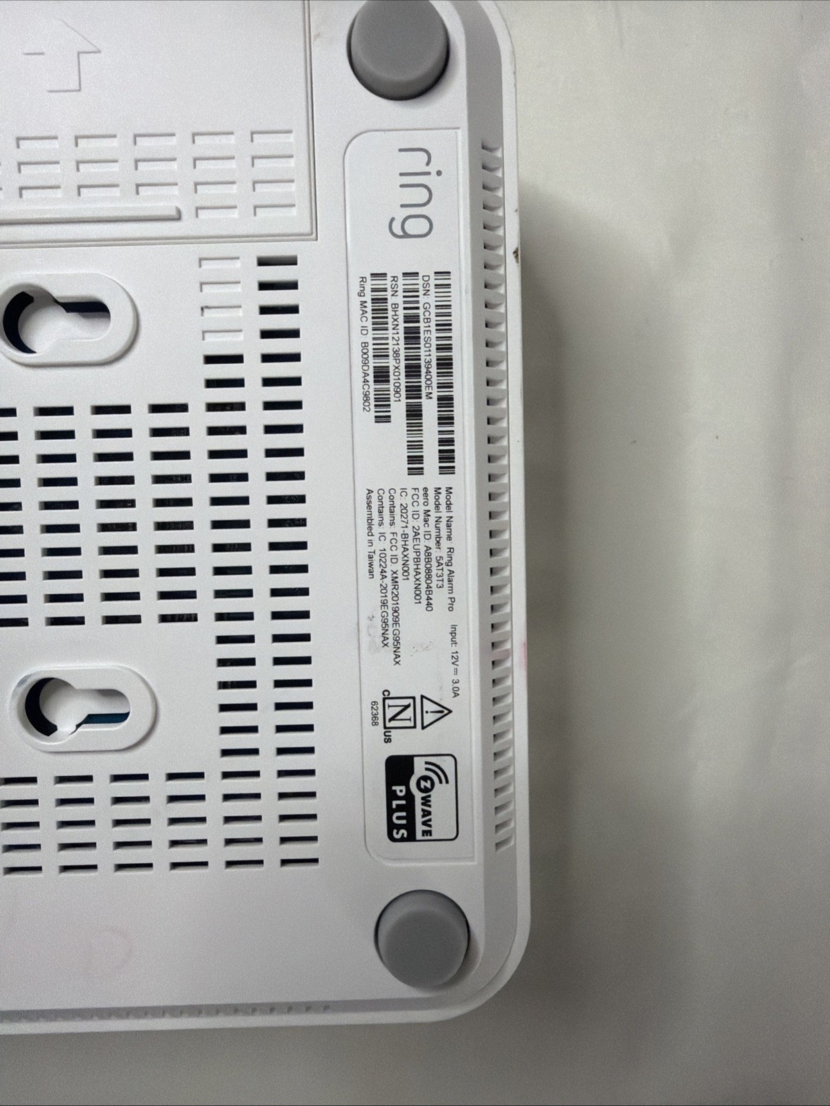 *NO ADAPTER No back up battery* Ring Alarm Pro Base Station (Model 5AT3T3)
