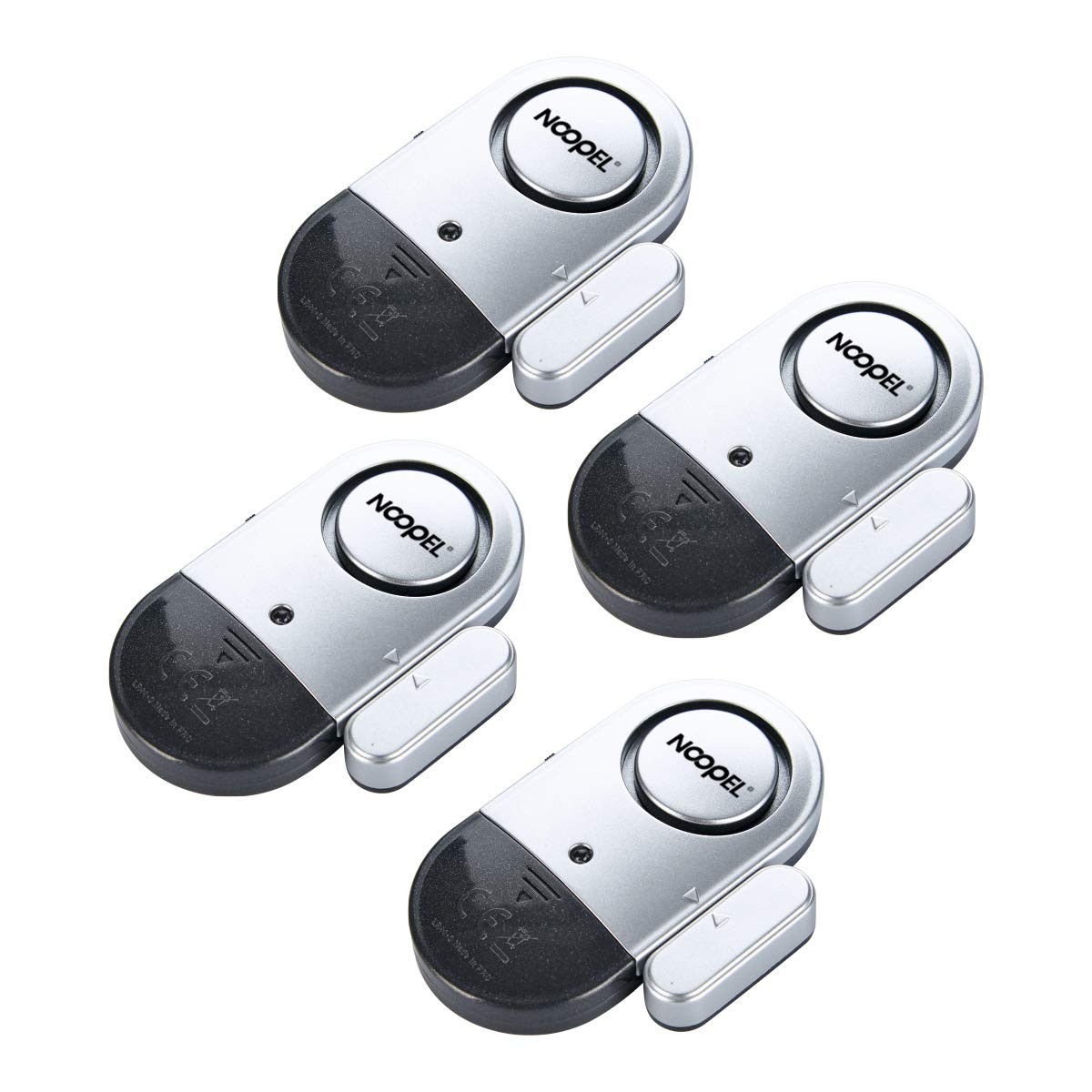 Door Alarms When Opened for Safety, 4 Pack 120dB Loud Window Sensors for Home…