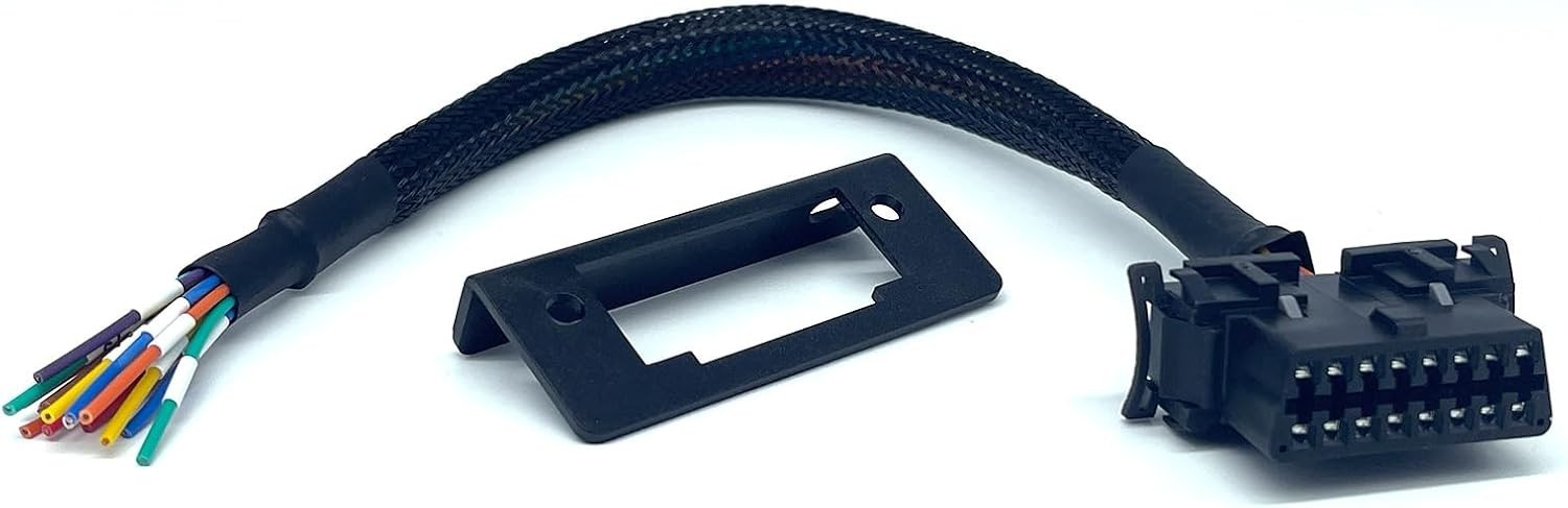 OBD2 J1962 Female to Open Pigtail Cable Bracket Obdii Port Replacement Cable