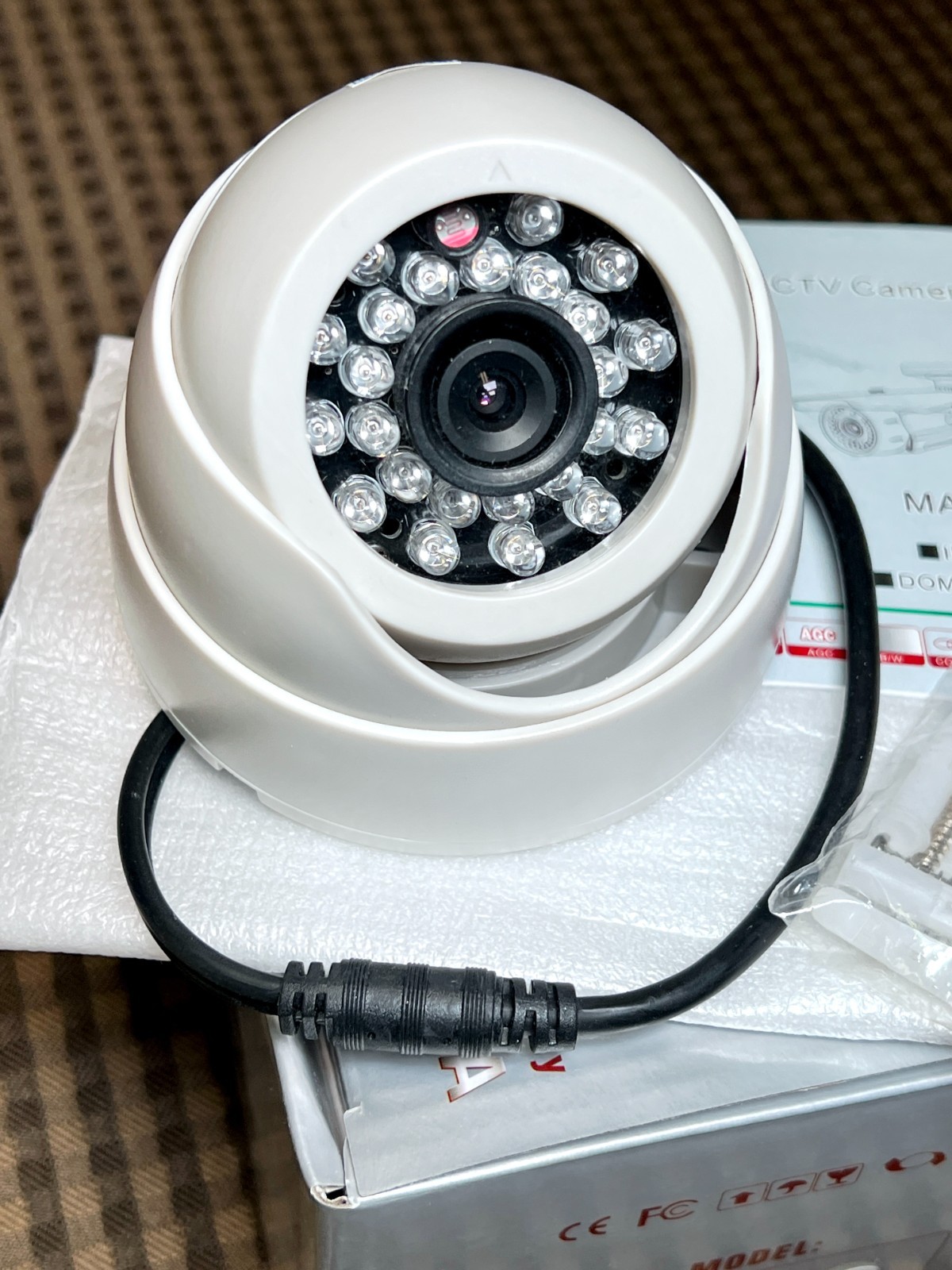NEW! Defender Security #82-14495 Color 1/4″ CCD IR Dome Video Camera 6mm