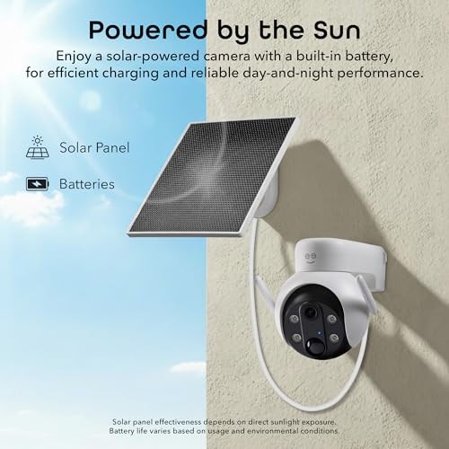 Insight 3MP Smart PTZ Solar Security Camera – Auto-Follow Motion Tracking, 2K