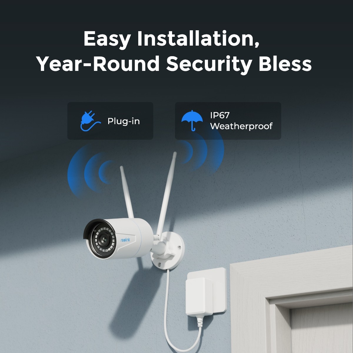 Reolink 12CH NVR WiFi Security Camera System 5MP 2.4/5 GHz 1TB HDD RLK12-500WB4