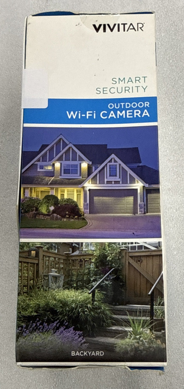 Vivitar IPC-484 Smart Wi-Fi Outdoor Security Camera – 1080p HD, Night Vision,