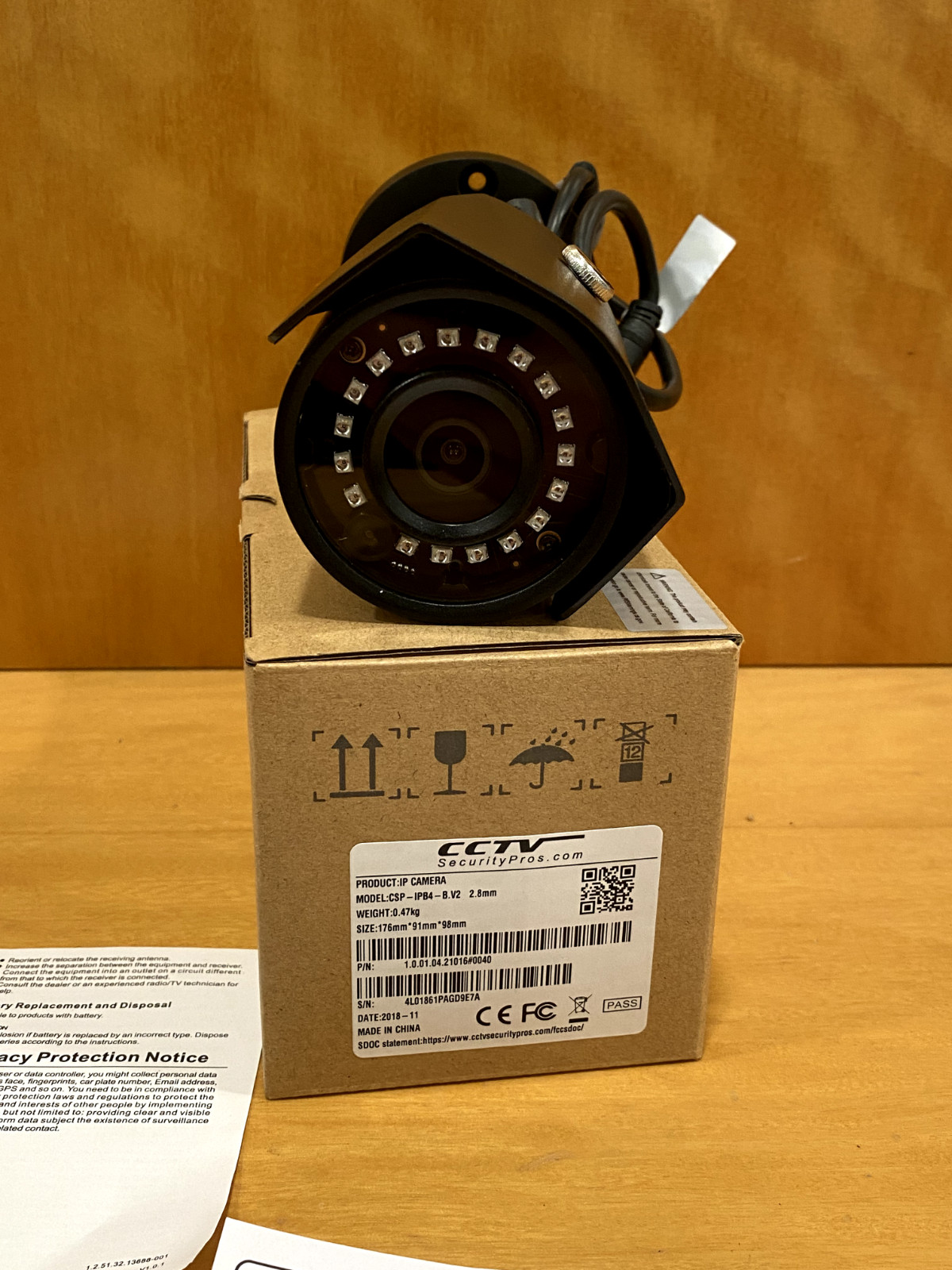 Outdoor Bullet CCTV Surveillance Security Camera Night Vision: IP Camera